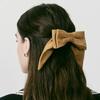 Suede Double Ribbon Hairpin_VH249OHB008M