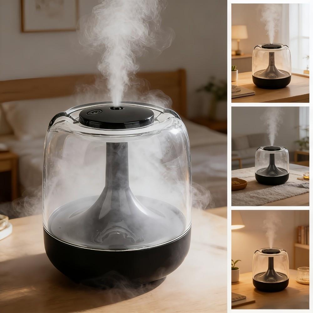 Quiet Operation Powered Humidifier Continuous/Intermittent Mist Portable Air Humidifier Home Decor