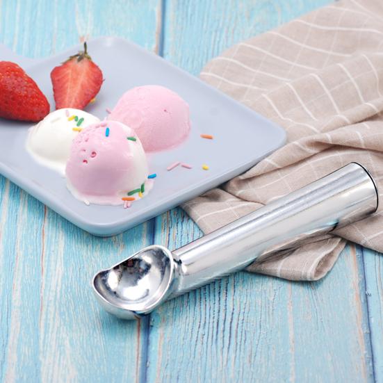 Ice Cream Scoop Thick Handle Food Grade Non-Stick Anti-Freeze Multi-use Spoon Utensils Aluminum Alloy Watermelon Spoon Dessert