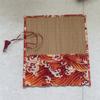 Chinese Retro Painting Brushes Holder Storage Bamboo Rolling Bag Calligraphy Pens Case Curtain Pack for Art Supplies