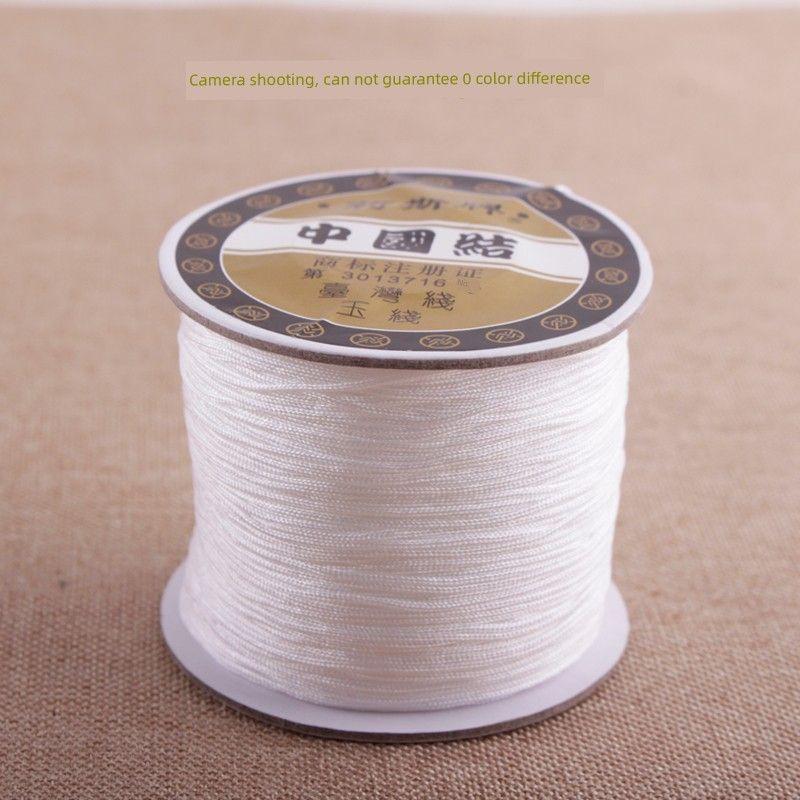 

Тайваньский бренд Lisi №. 72 Нефритовая нить Сделай сам Ручная работа Принцесса Бабочка Проволока Несущий ремень Вязаная веревка Кольцо-нить White