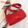 Nylon Small Square Bag With Zipper Closure For Casual Streetwear Women