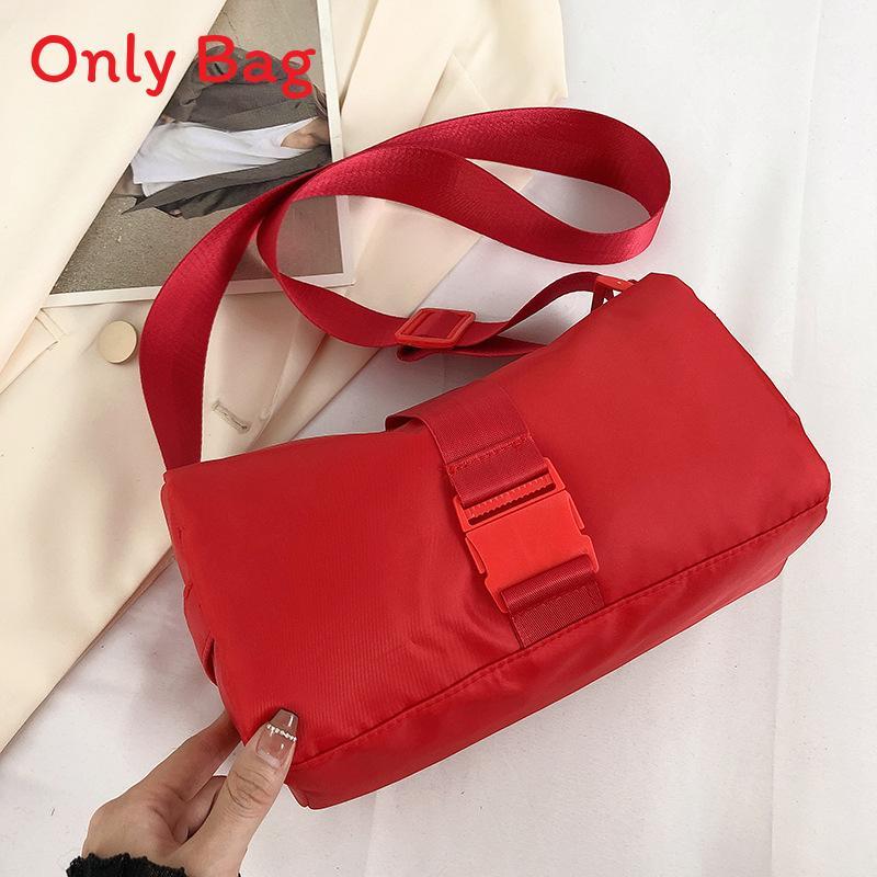 Nylon Small Square Bag With Zipper Closure For Casual Streetwear Women