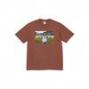 Supreme Logo Print BOX Crew Neck Short Sleeve Shirt Brown S68