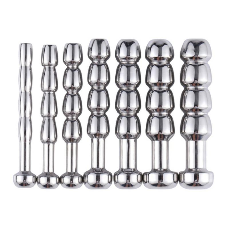 Men Adult Sex Shop SM Male Penis Plug Urethra Catheter Metal Urethral Stretcher Urethral Sound Dilator Surgical Stainless Steel Penis Plug