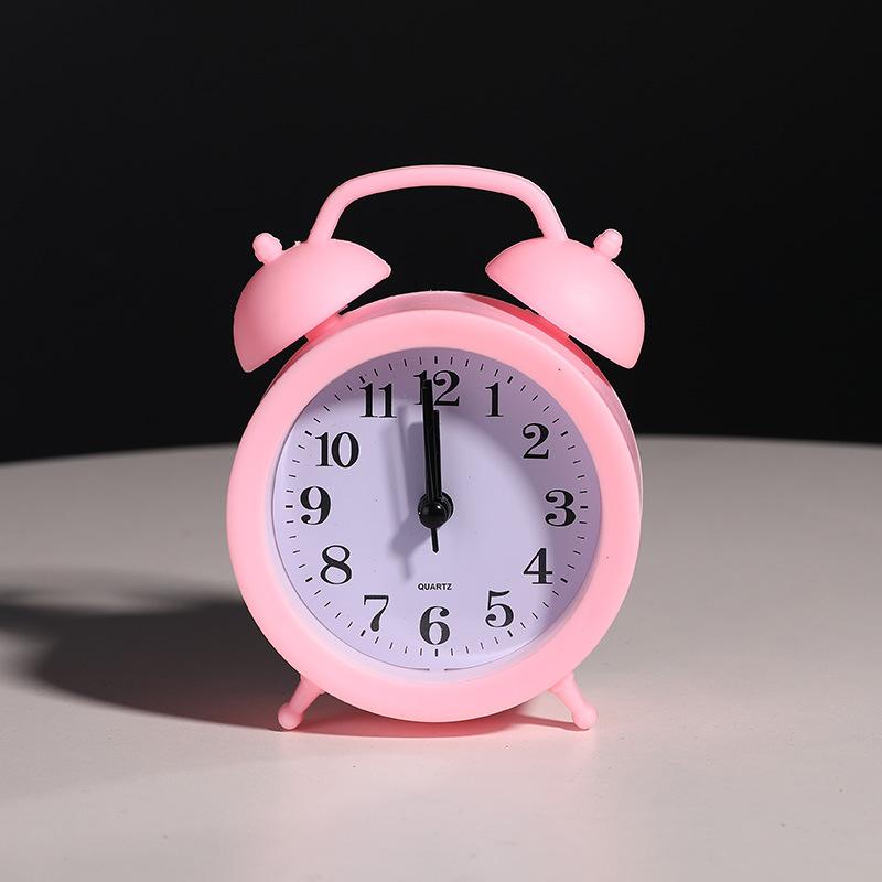 Creative Children's Mute Pointer Alarm Clock Multifunctional Bedroom Living Room Compact Clock Can Hang Simple and Personal Alarm Clock