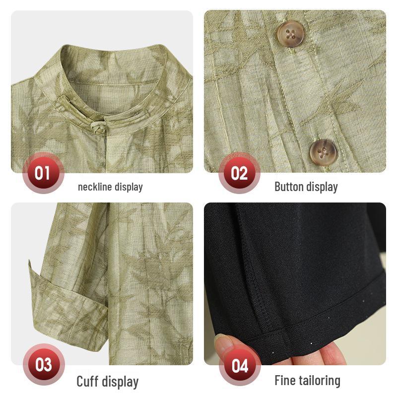 Boys' Chinese Style Hanfu Set - Spring/Autumn Shirt & Outfit for Performances and Formal Events