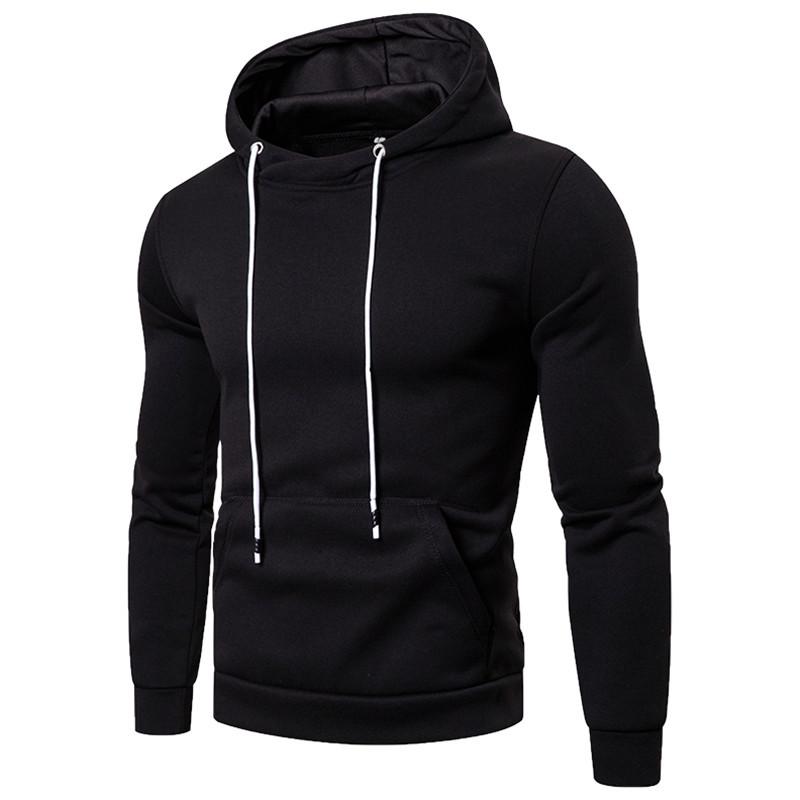 

Men s Trendy Colorblock Hoodie: 2025 Autumn/Winter Collection, Large Size Fashionable Pullover XL чёрный