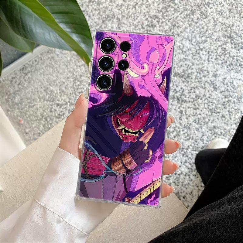 Oni Maske Kunst Drache Klare Hülle Für Samsung Galaxy S26 S25 S24 S23 Ultra S20 S21 FE S22 Plus S26 Ultra S25FE 5G Weiche Handyhülle