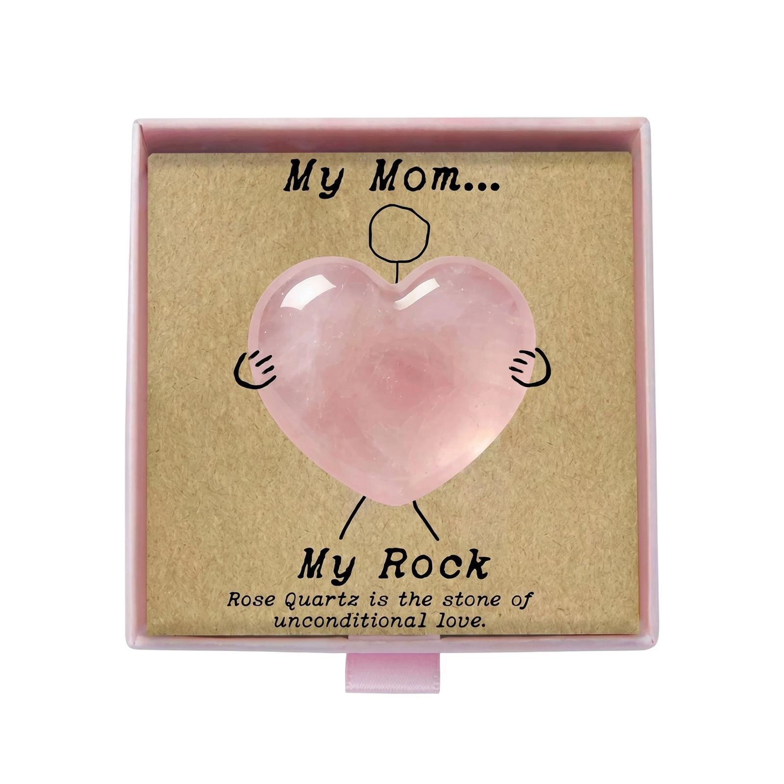 

Rose Quartz Heart Courage Stone Gift Box One Size