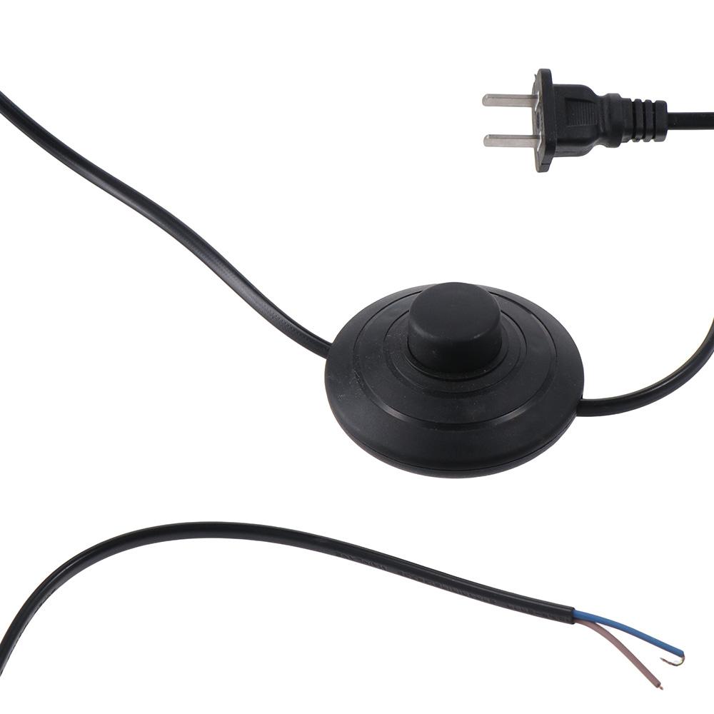 Black Footswitch Plastic Foot Pedal Push Switch with 1.8m Cable   Lamp Light On-Off Control