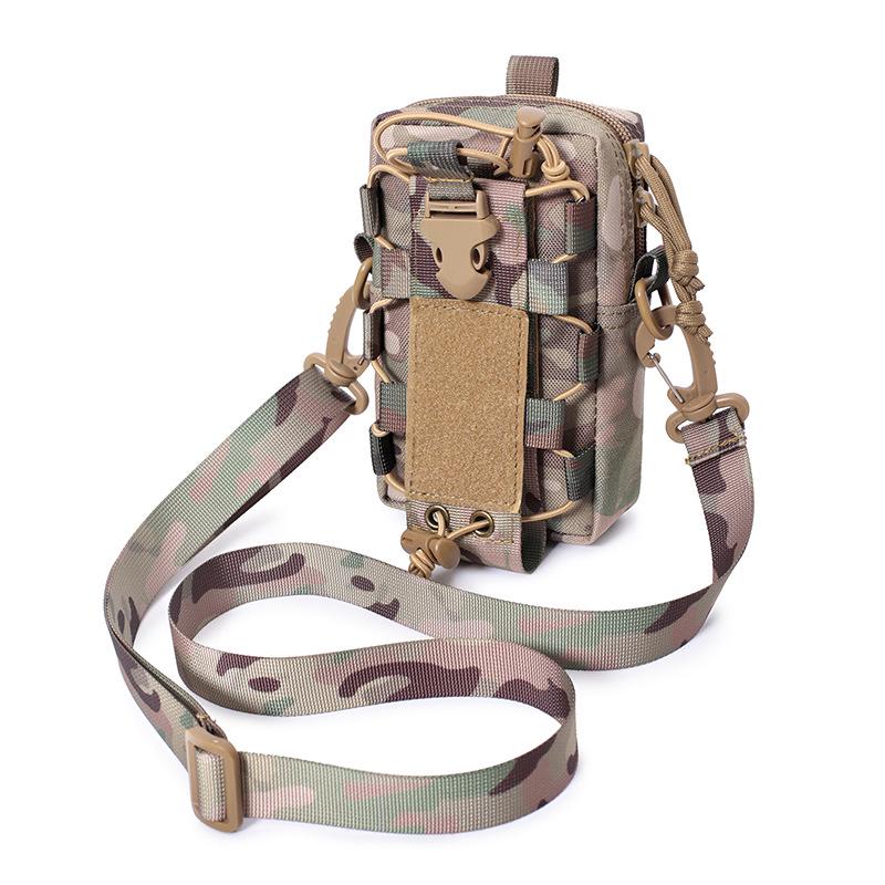 Multifunctional Molle Outdoor Water Bottle & Phone Pouch - Waist, Vest, and Crossbody Bag