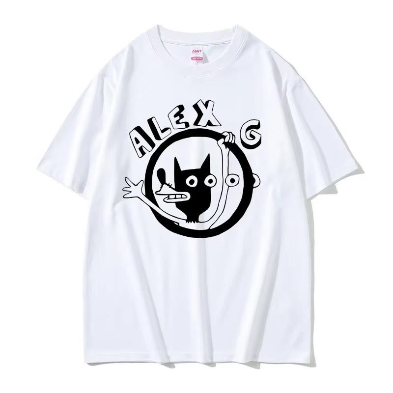 Singer Alex G Graphic Tshirt Unisex Fashion Cartoon Oversized Tshirts Unisexs Casual Cotton T Shirt Male Vintage Crewneck Tees