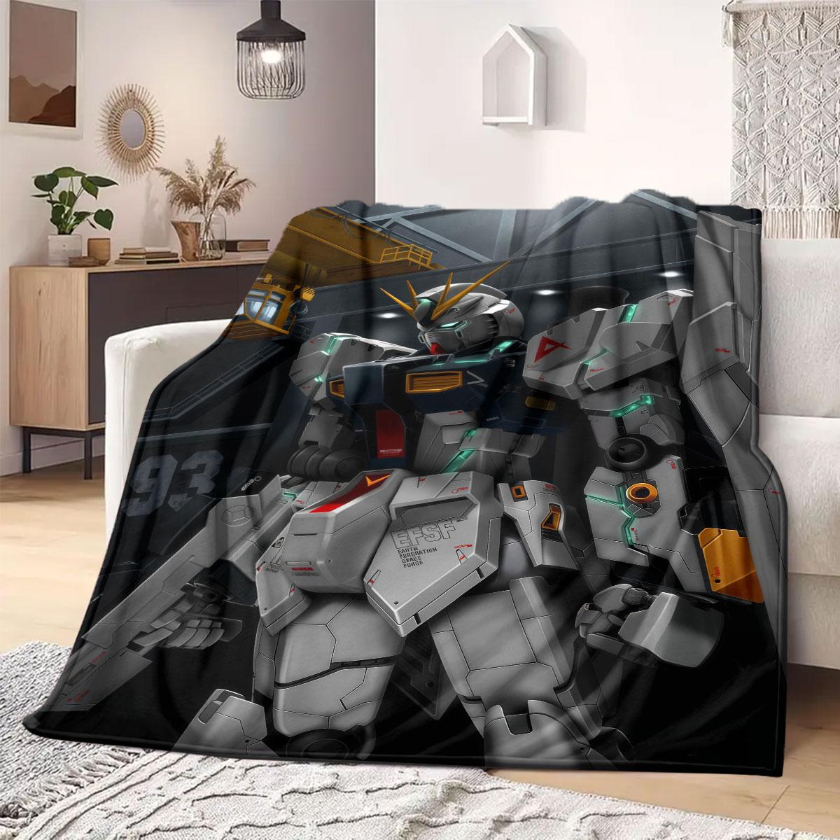 

Amuro Ray s Gundam Flannel Blanket Warm,Comfortable,Suitable for Bedrooms,Sofas,Beds,Chairs,Picnics,Travel 75x90cm