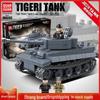Lego-Compatible WWII Tiger I Tank Building Blocks - Military Series Toy for Boys