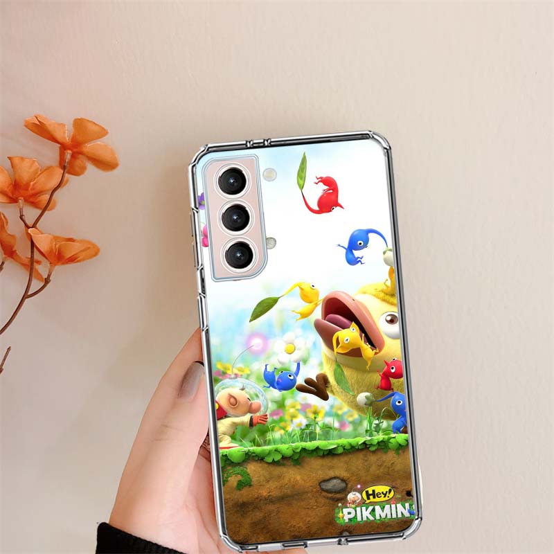 Game Pikmin 4 Phone Case For Samsung S24 FE Galaxy S22 S25 Ultra S25 Edge S21 S23 FE S20 S10 Plus Cover Shell Coque Clear Silico