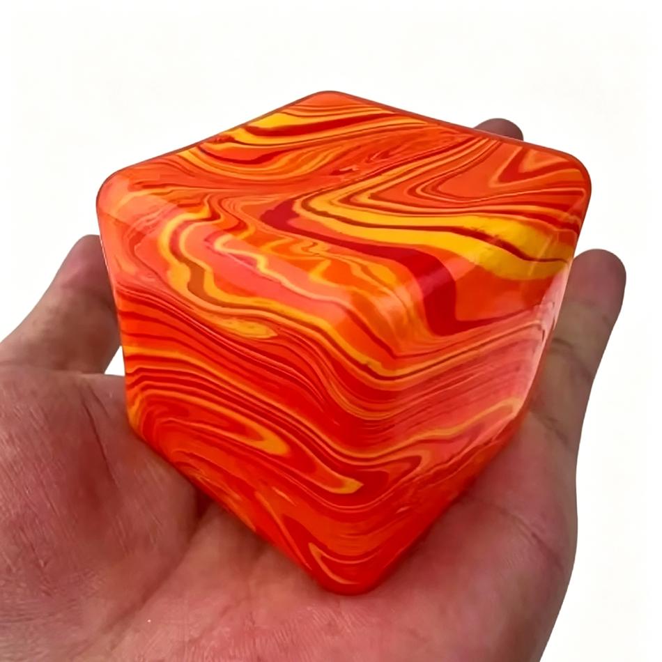 Stress Cube Squishy Fidget Toys For Relaxation High Density Gel Filled Fidgets For Classroom Sensory Calming Toys For Kids Adult