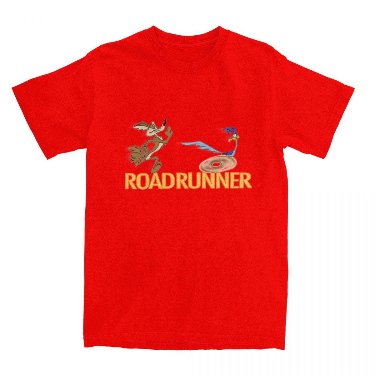 

Catch Me If You Can Roadrunner Coyote T Shirts Pure Cotton Fashion for Male TShirts Round Neck Tees Short Sleeve Tops Unique S