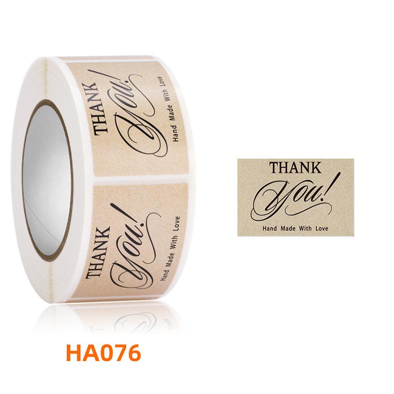 350pcs Rectangular 'Thank You' Adhesive Sealing Labels