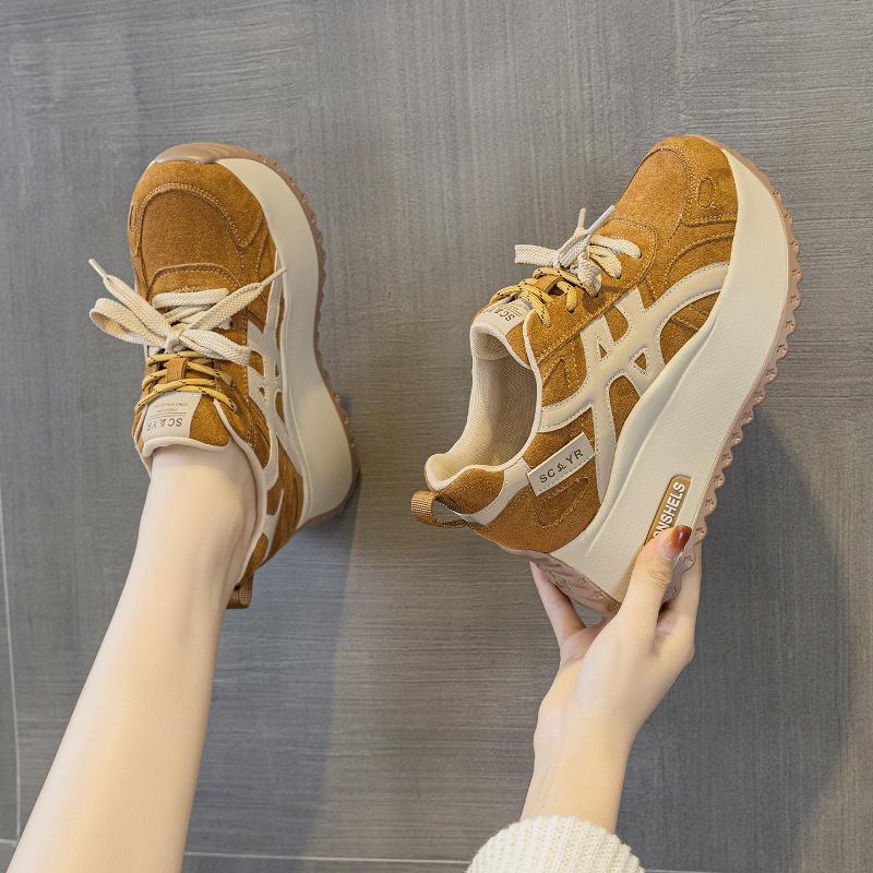 Autumn and winter women's shoes platform height increase casual fashion versatile women's shoes small women's shoes