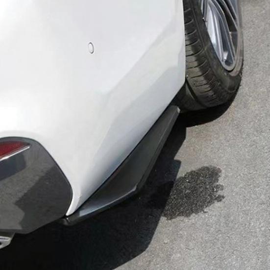 Universal Rear Bumper Lip Spoiler ABS Carbon Fiber Style Diffuser Easy Installation