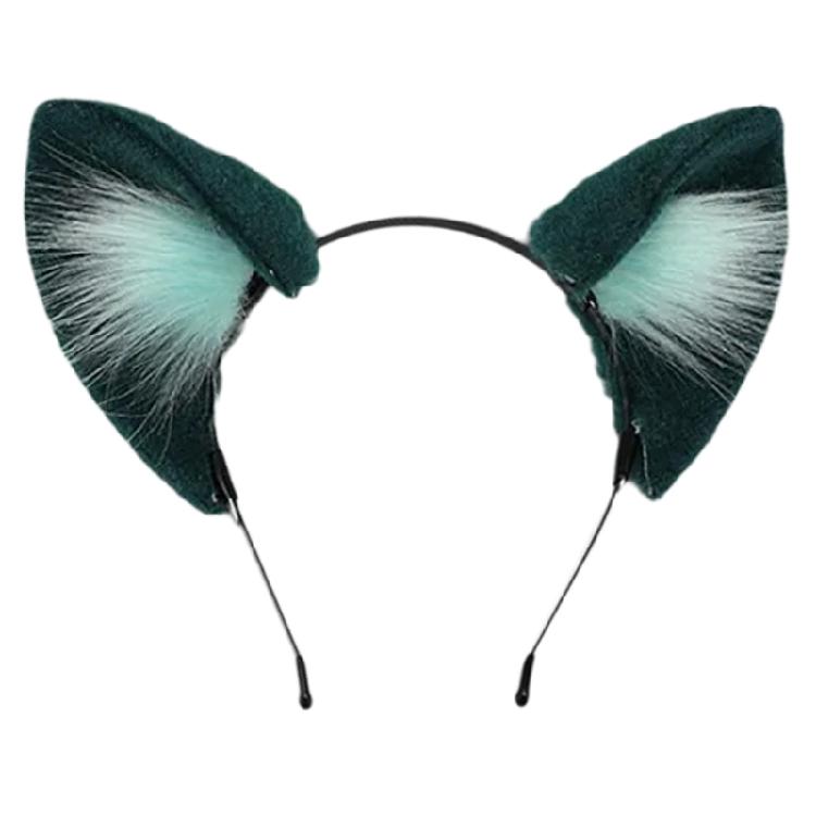 

Wolf Cats Foxes Tail Cats Ears Headbands Halloween Christmas Party Costume Toy Gift for Woman Man Cosplay 1