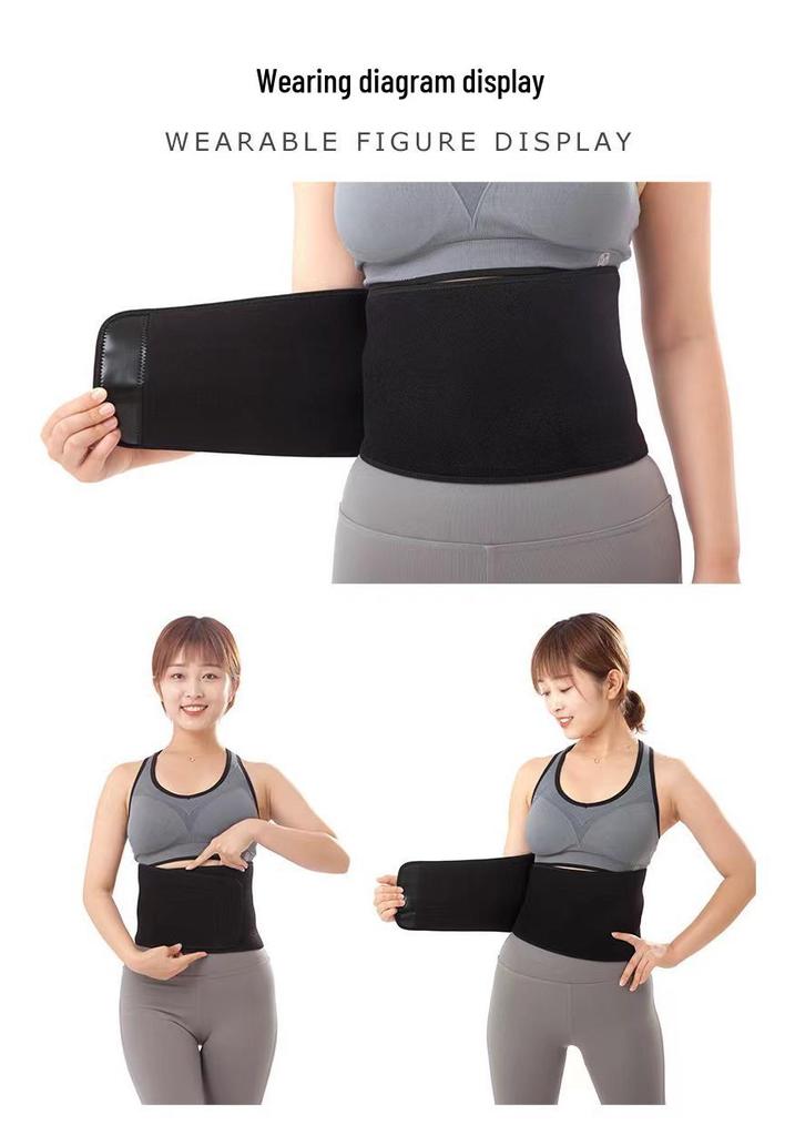 Professional Waist Trainer Belt: Sweat-Inducing, Lumbar Support, Fitness, Running, Tummy Slimming, Hula Hoop Compatible, Thickened & Widened Design