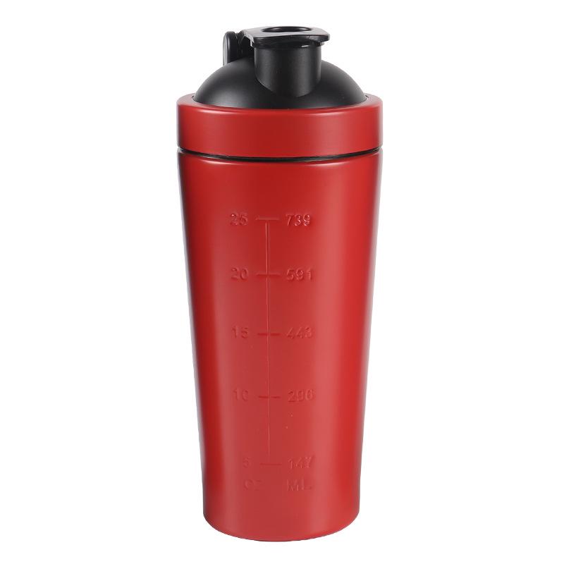 Single-Layer Stainless Steel Shaker Bottle for Protein Shakes and Smoothies - Large Capacity Sports Water Bottle