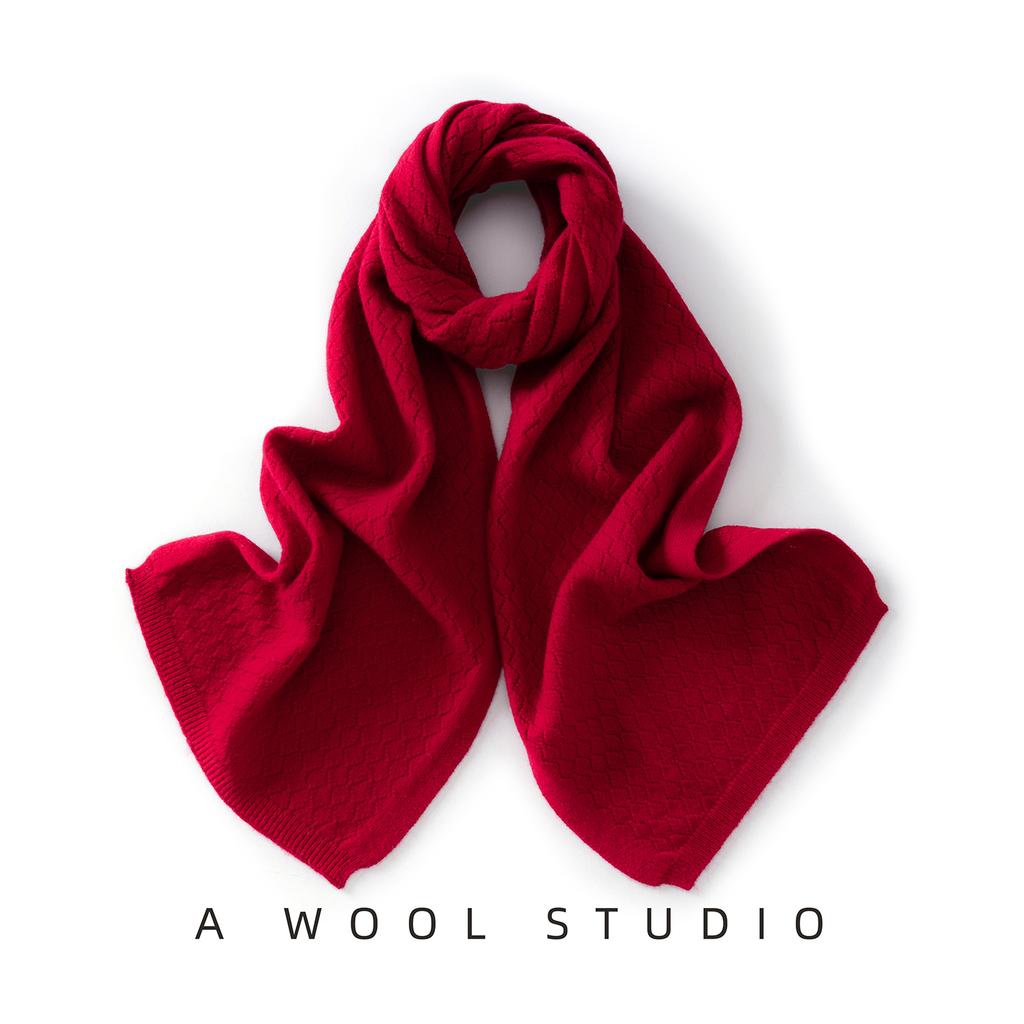 Women 100% Pure Wool Cable Knit Oversized Scarf Winter Warm Soft Stylish Versatile Lightweight Breathable Cold Weather Accessory