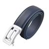 FleurUneffe No Genuine Brown Silver/Gray Belt, Cuttable, Adjustable, Holes, Auto-Lock, Men's Leather, Stylish, Casual, Business, Golf, White, Red,