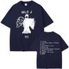 Rapper Milo J 111 Album Double Sided Print T Shirt Men Hip Hop Fashion Tshirt Male Rap Oversized T-shirt Men's Cotton T-shirts