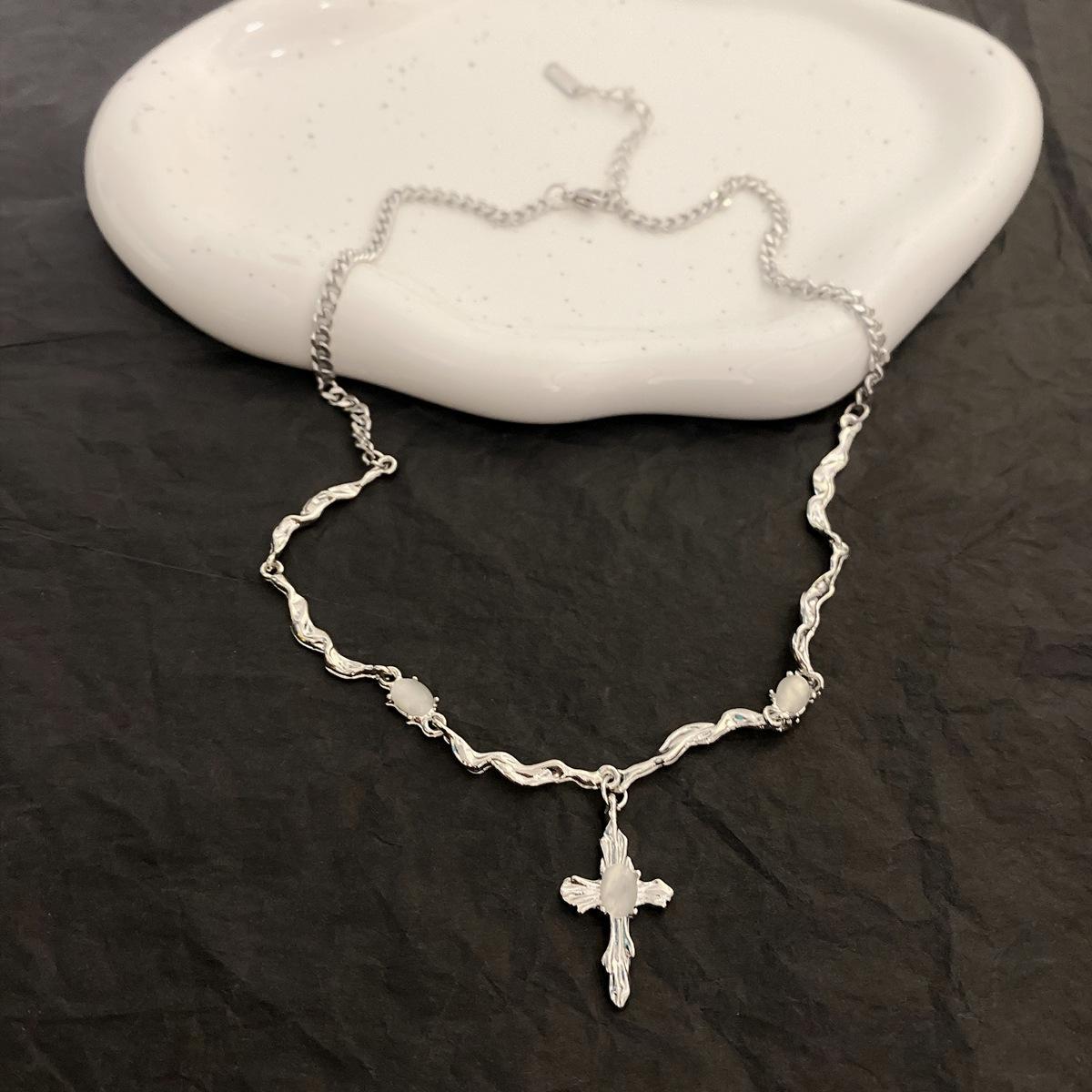 

Y2K аксессуары, модное персиковое сердце, подвеска в форме капли воды, ожерелье с розовым кристаллом Egirl, милая крутая цепочка на ключицу, эстетические украшения