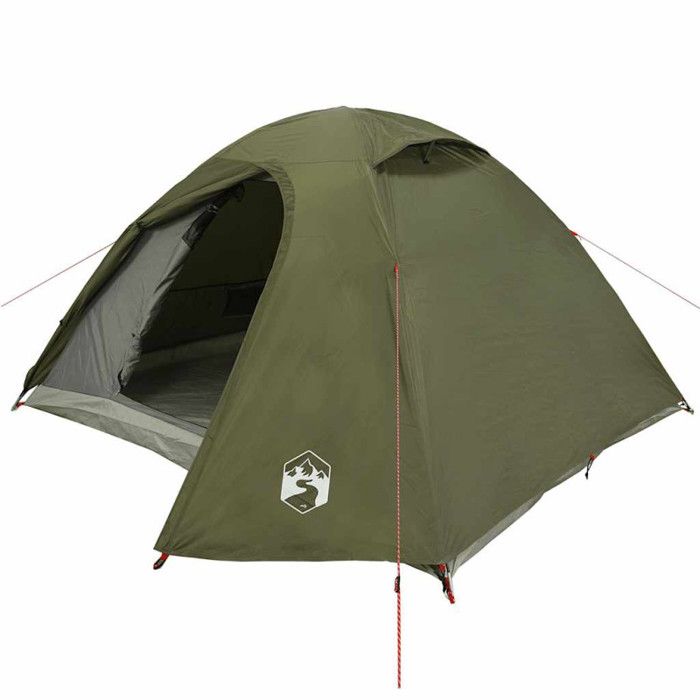 VidaXL 4-Person Dome Camping Tent Olive Green Waterproof, Tent, Camping Shelter, Garden Shelter, Garden Tent, 4009618