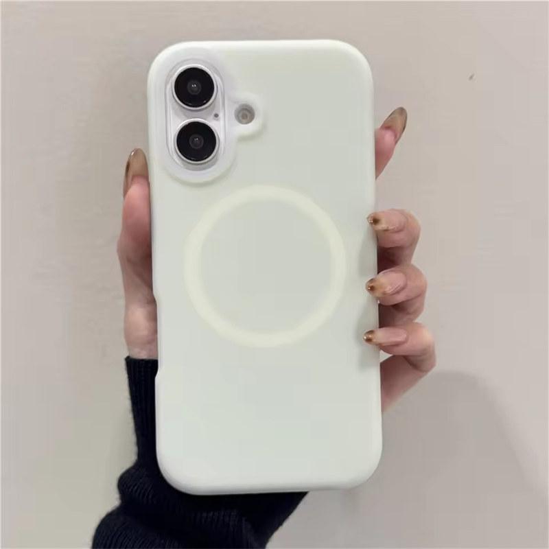 Płynny Silikon Cukierkowy Żel do Magnetycznego Etui Magsafe na iPhone 11 12 13 14 15 16 Pro Max Pogrubiona Wstrząsoodporna Pokrywa z Bumperem