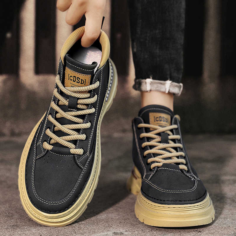 Fashion Mid Anti-skid Women's Shoes With High Heels Dress Girls' Shoes Shoes With Small Heels Sneakers Sport Fit Mobile Boti Tenes