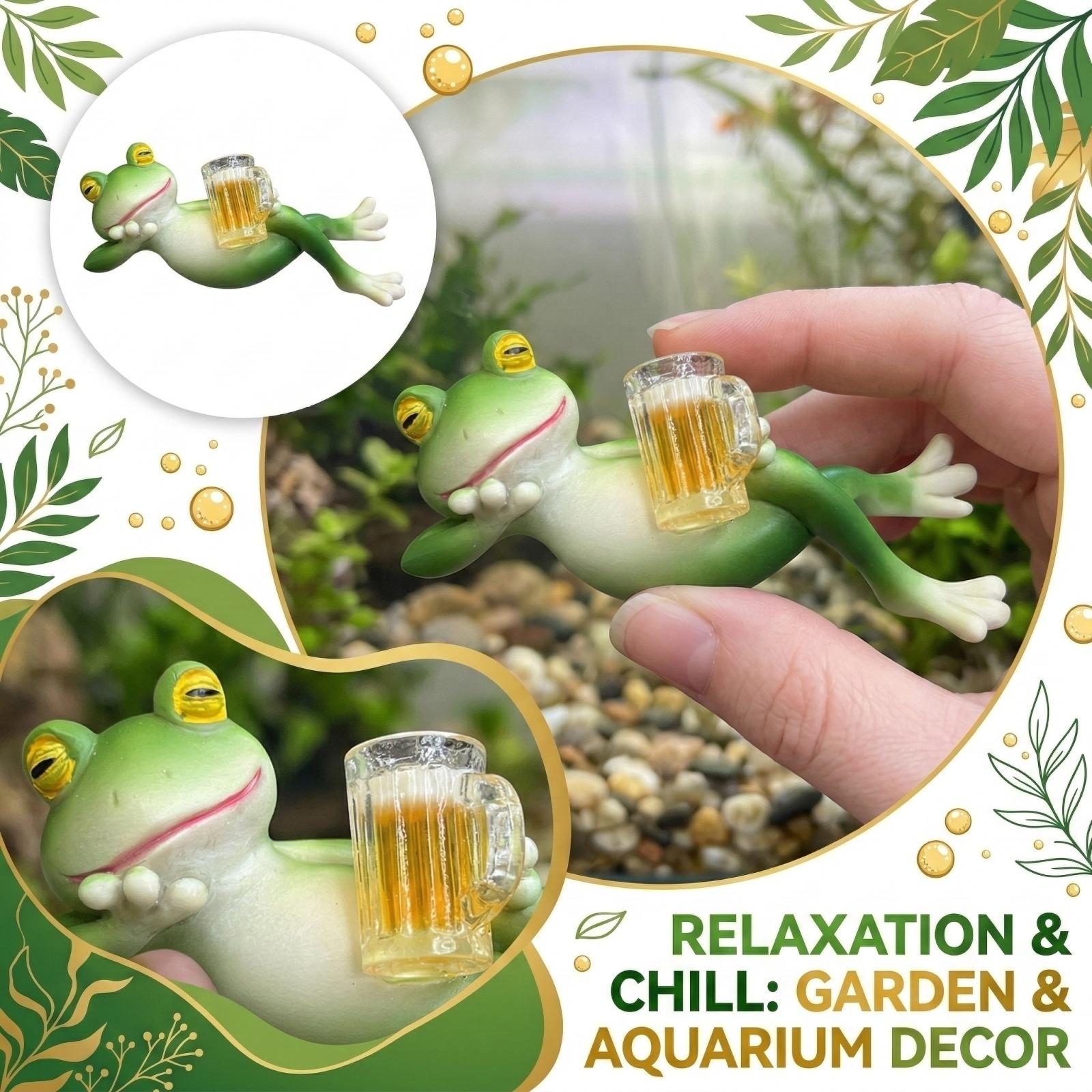 

Plaque Hanging For Garden And Courtyard Fish Tank Decoration Realistic Frogs Figurine One Size