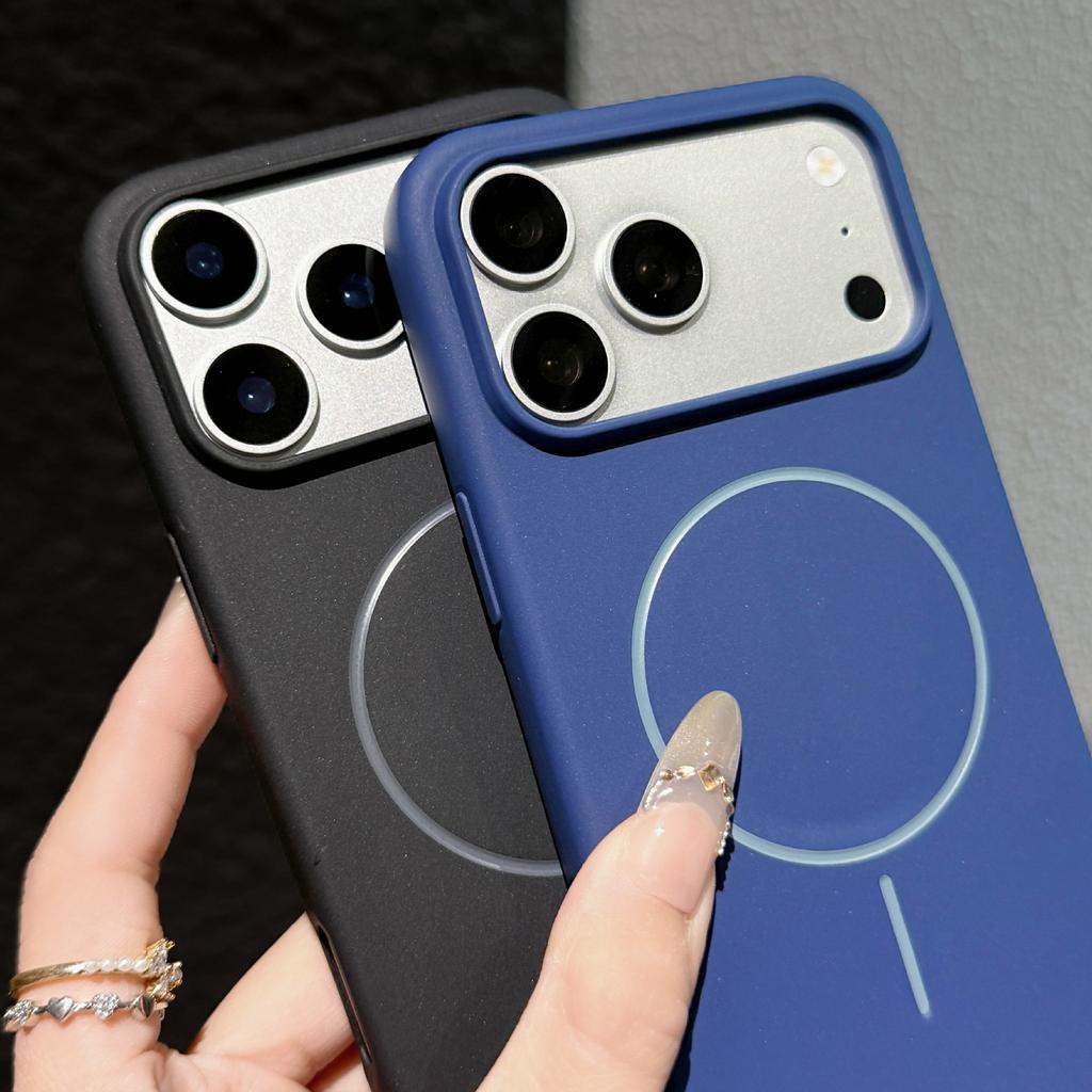 Magnetische matte TPU-Handyhülle für MagSafe iPhone Air 17 17E 16 15 Plus 14 13 12 11 Pro Max X XS XR 16E Anti-Fall stoßfest schlanke Passform Schutzhülle