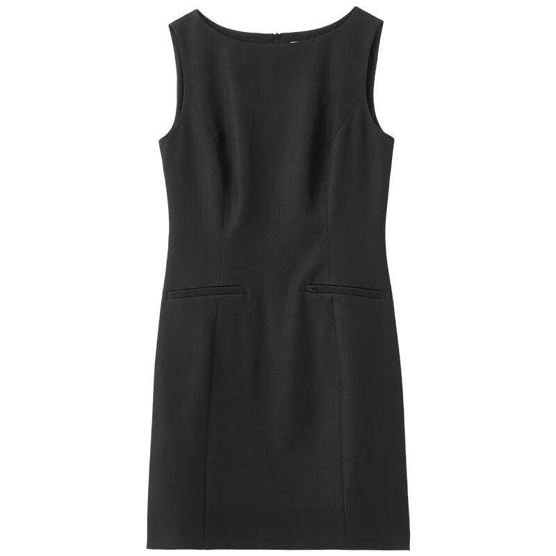 

Sentubila Elegant Sleeveless Waist-Cinching Dress M чорний
