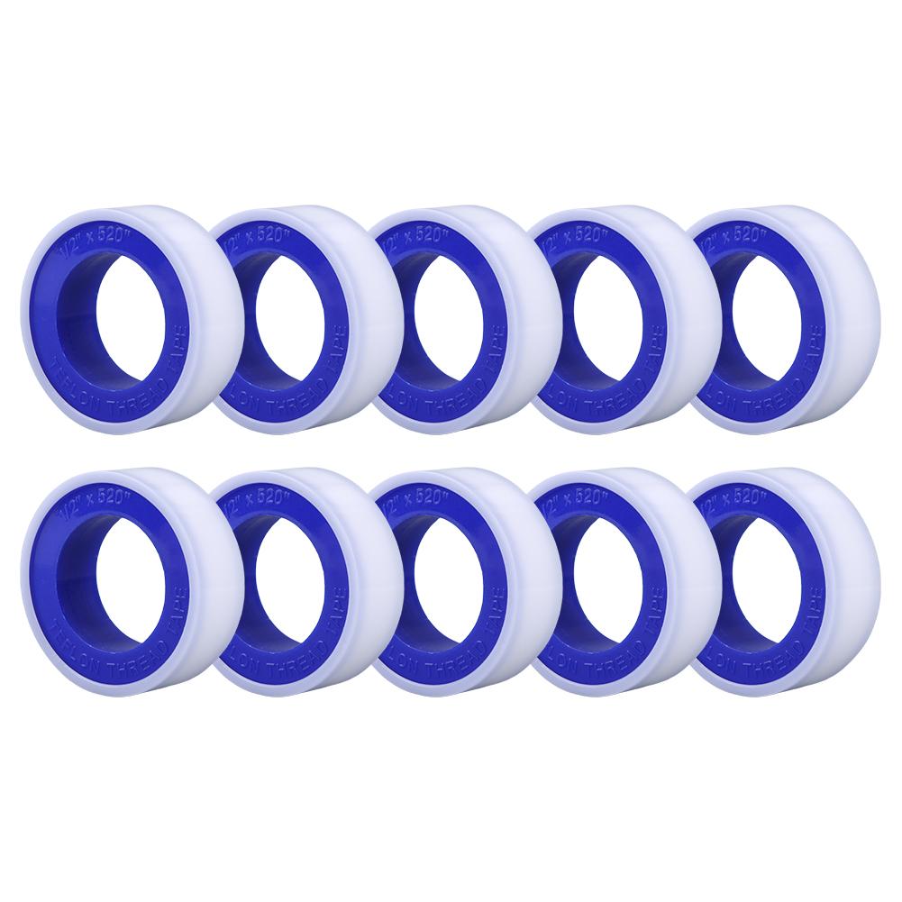 Duct Tape 520 Inch Length Plumbing Tape 1/2 Inch Width Thread Seal Tape Multi-Function for Home Plumbing Pipe Sealing