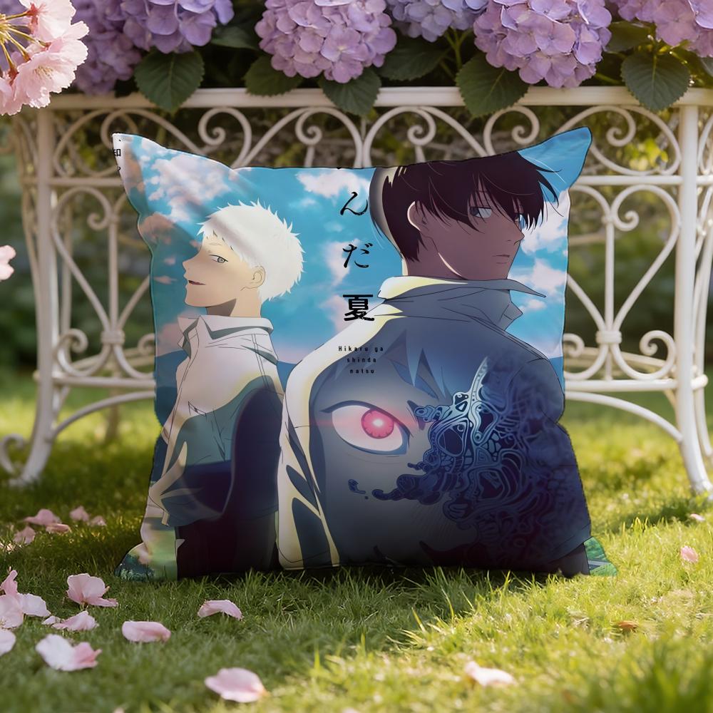 Anime T-The S-Summer Hikaru D-Died Cushion Cover Home & Car Dual-Scene Pillow Cover: Reversible for Premium Comfort