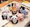 Roze Varken & Pinguïn Pluche Sleutelhanger – Schattig Mini Knuffeldier Popje, Bureau Companion, Sleutelhanger Cadeau