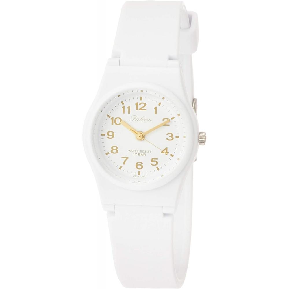 

No Q Q [citizen Q Q] Watch Analog Waterproof Urethane Strap VS21 002 Women S White Gold