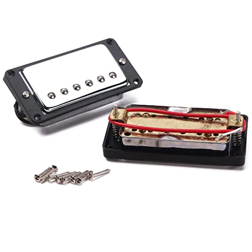 Ogdni Humbucker Guitar Pickups, Double Coil Pickup Set, Neck and Bridge Pickups for Les Paul LP-Style Electric Guitars, Replacement (GMC07)