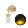 Modern 1/12 Scale Dollhouses Wall Lamp With Glass Dome And Energy Efficient LED Lighting For Miniature Home Decors