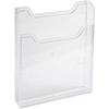 EXACOMPTA A5 Vertical 1 Transparent Compartment Wall-mounted Leaflet Dispenser - Wall Mounting