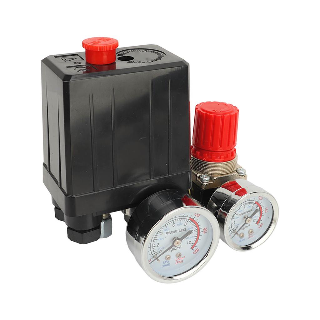 Automatic Pressure Switch 3 in 1 Quick Connector Accurate Control Air Compressor Pressure Switch Control Valve 1 4in
