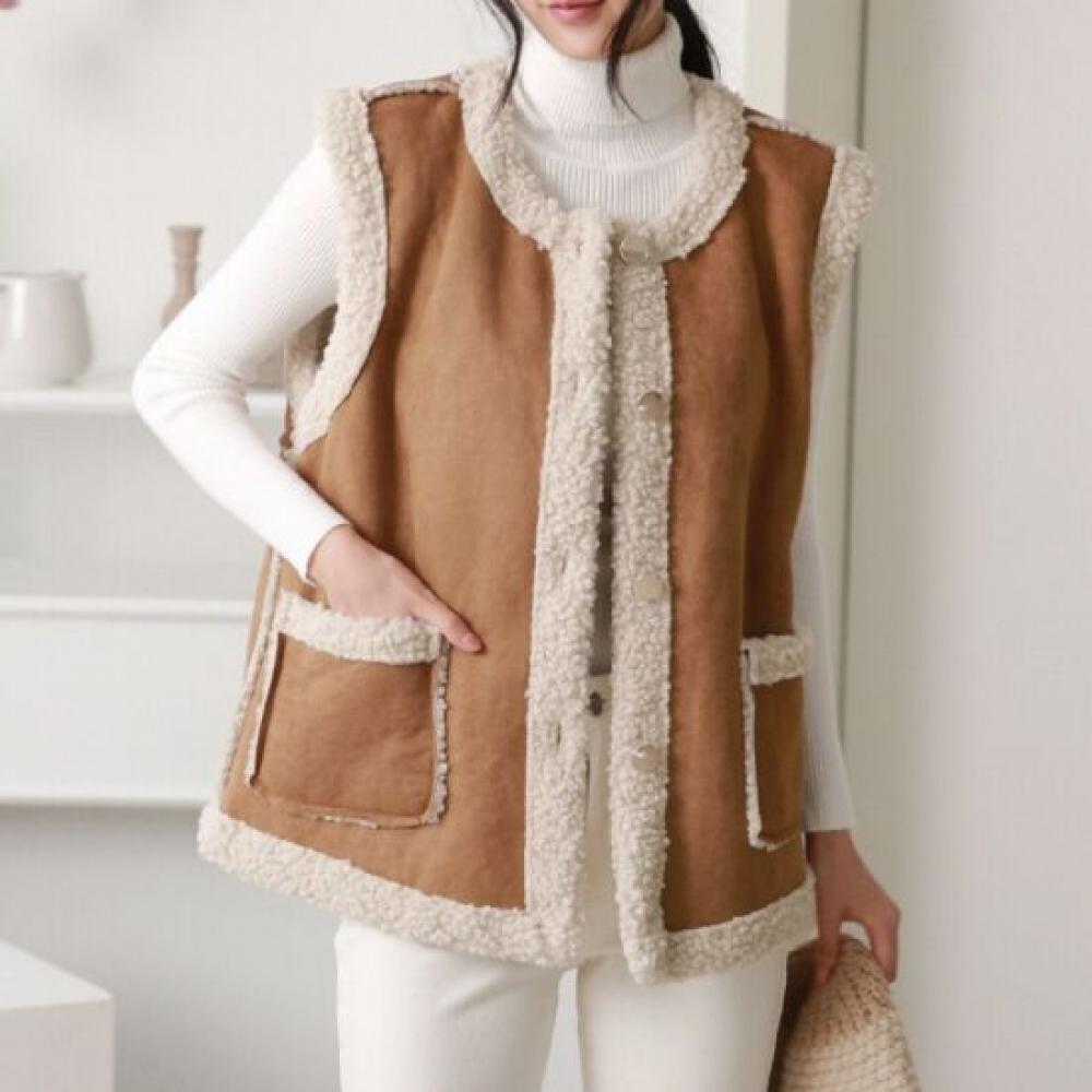 From Heart Women Sheepskin Vest