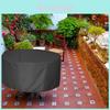 Terrasse Wasserdicht Rund Gartenmöbel Abdeckung Outdoor Tisch Stuhl Schutz Staub