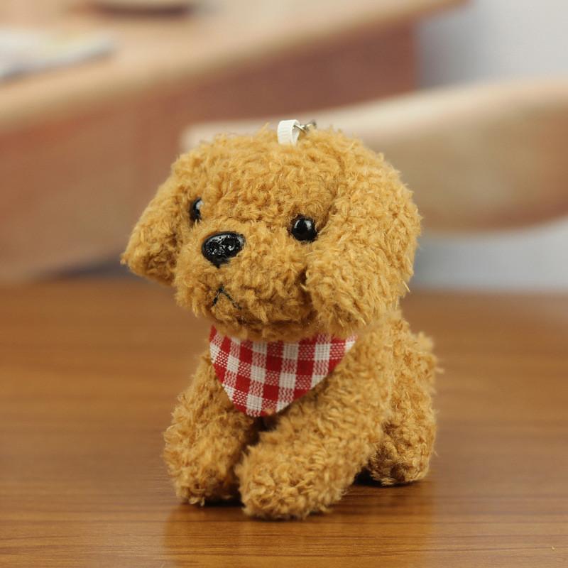 Adorable Cuddly Teddy Dog Plush Keychain Super Cute Plush Doll Gift For Kids