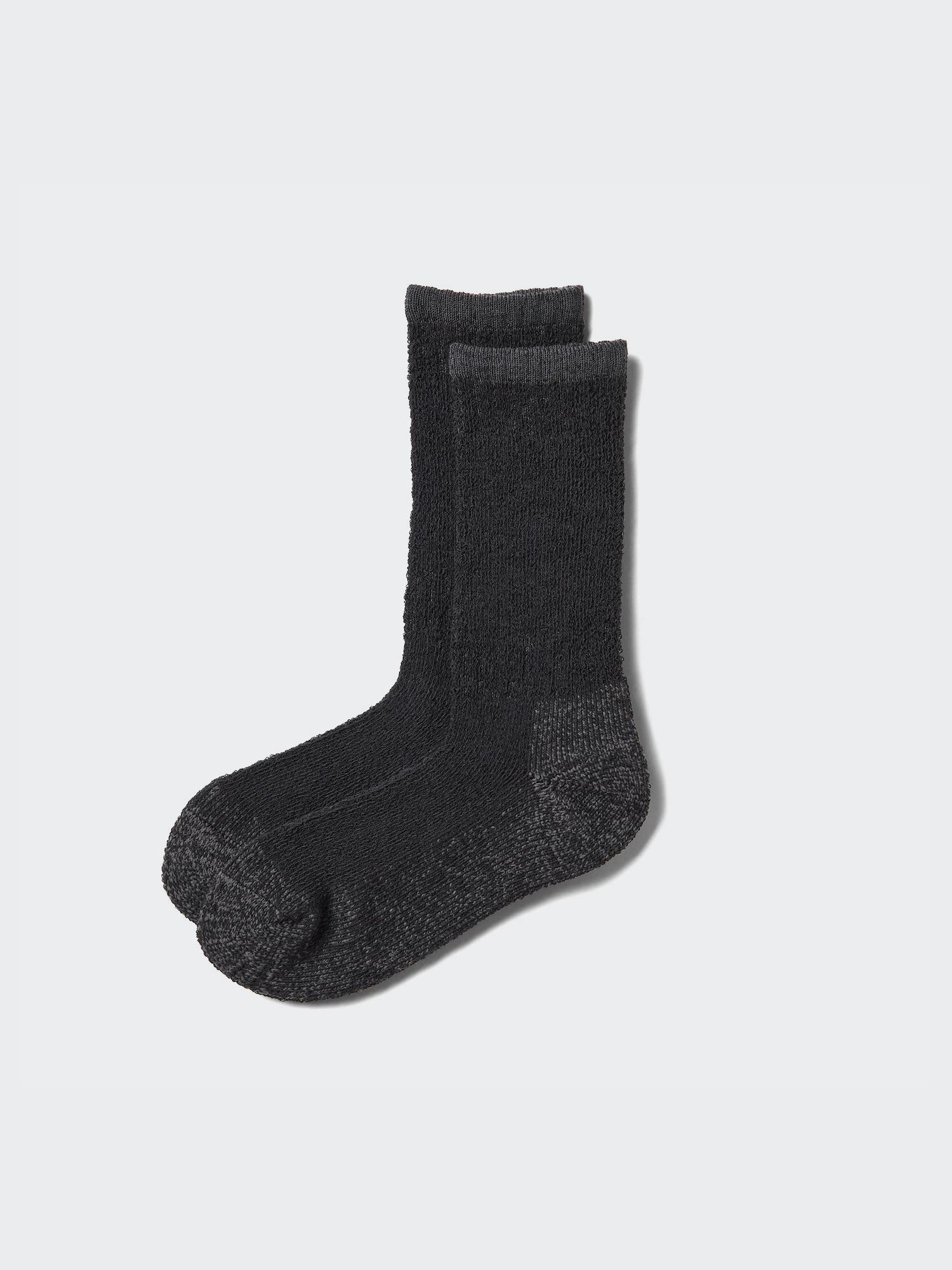 

Носки Uniqlo Japan Heattech Мягкий махровый меланж 09 BLACK/2527